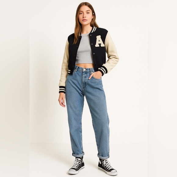 EUC BDG Urban Outfitters Denim High Rise Baggy Tapered Jeans - Picture 1 of 4